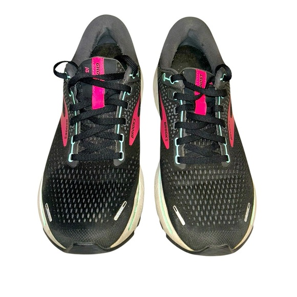 Brooks Ghost 14 Women’s Running Shoes - Size 9 - Black/Pink - Picture 1 of 12